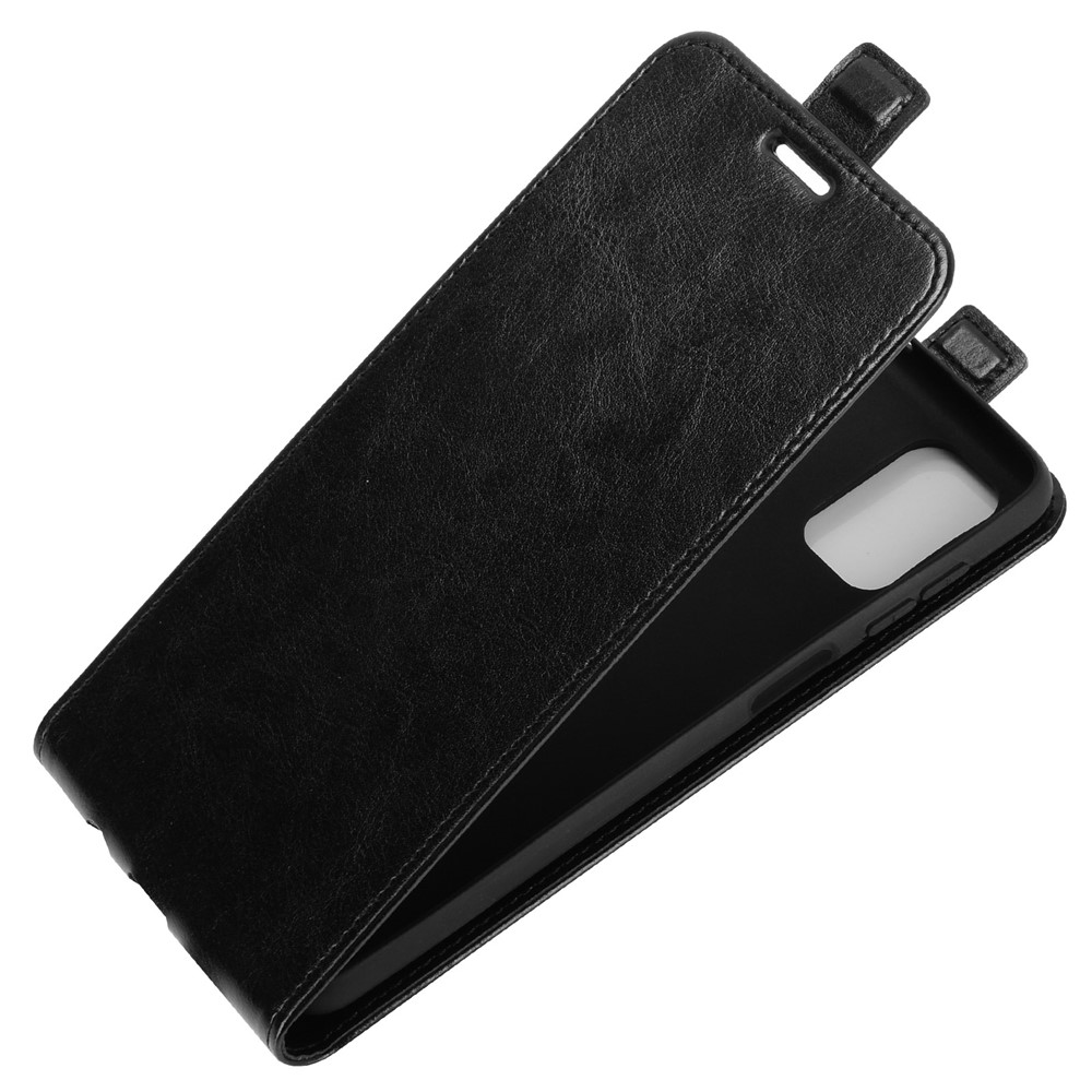 Crazy Horse Vertical Flip Phone Protective Shell for Samsung Galaxy M51 - Black-4