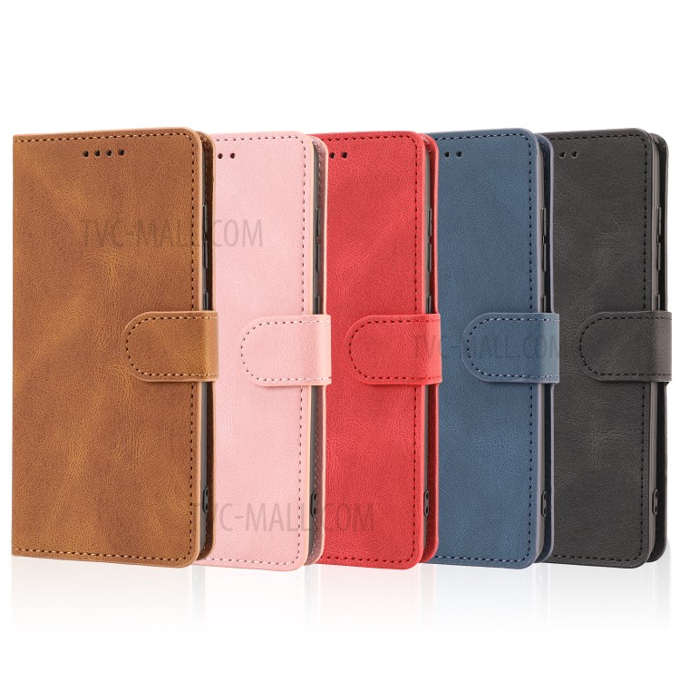 Classic Style PU Leather Phone Cover Case with Wallet for Samsung Galaxy A41 (Global Version) - Black-16
