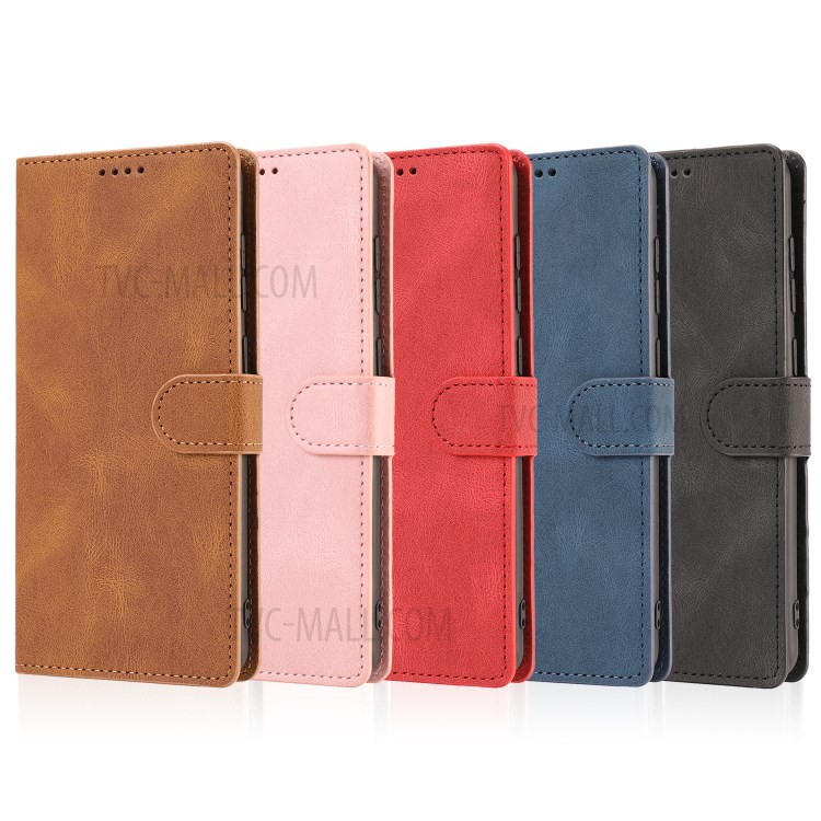 Classic Style Matte Surface Leather Phone Protective Shell for Samsung Galaxy A21s - Black-16