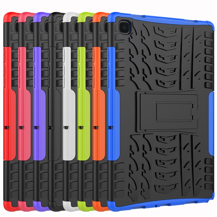 Anti-Rutsch-PC + TPU-Hybridgehäuse Mit Kippständer Für Samsung Galaxy Tab 10.4 A7 (2020) - Schwarz-10