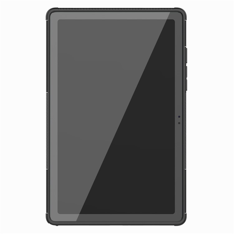 Tablet di Trama Dei Pneumatici Copritura Anti-slip PC + TPU Ibrido Tablet Protection Case Con Cavalletto Per Samsung Galaxy Tab A7 10.4 (2020) - Nero