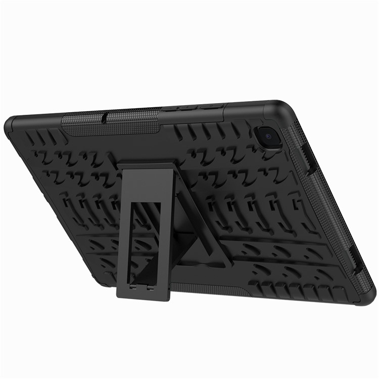 Reifentextur-tablet Abdecken Anti-rutsch-pc + TPU Hybrid Tablet-schutzfall Mit Kickstand Für Samsung Galaxy Tab A7 10.4 (2020) - Schwarz