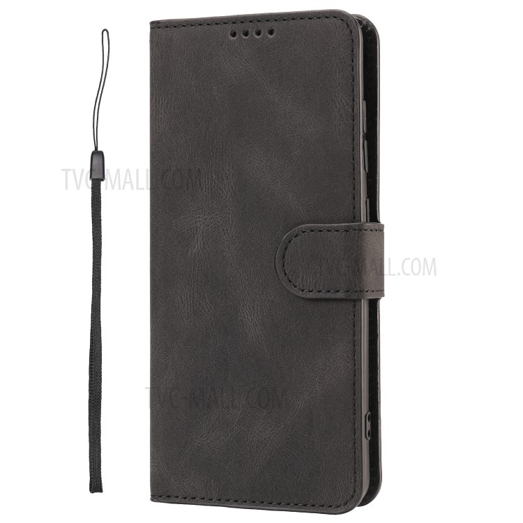TPU + PU Leather Wallet Stand Phone Cover Shell for Samsung Galaxy A51 SM-A515/M40s - Black-3