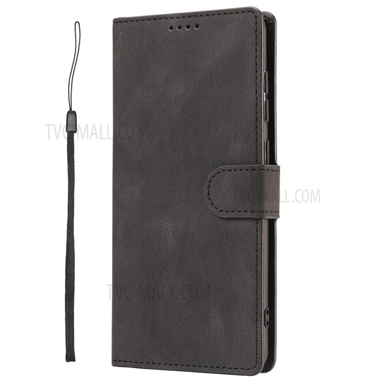 Classic Style PU Leather Wallet Stand Phone Cover Shell for Samsung Galaxy A71 SM-A715/M70S - Black-3