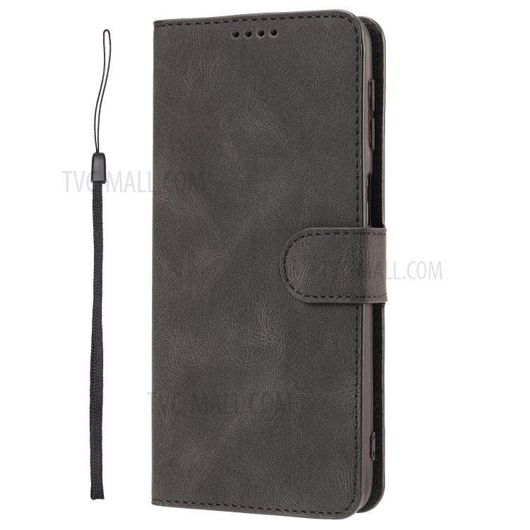 TPU + Classic Style PU Leather Wallet Stand Phone Cover Shell for Samsung Galaxy M31s - Black-3