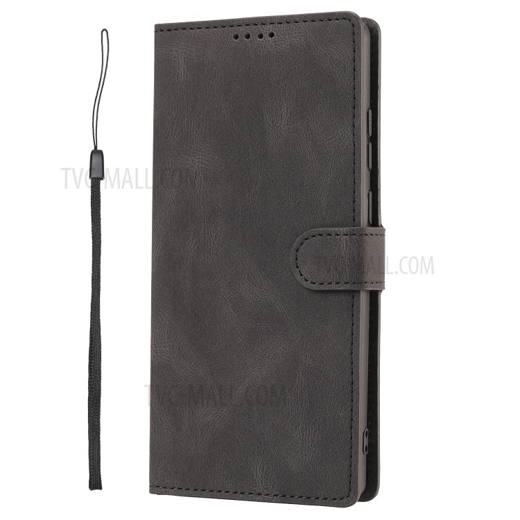 TPU + Classic Style PU Leather Phone Cover Shell with Wallet and Stand for Samsung Galaxy Note 20/Note 20 5G - Black-3