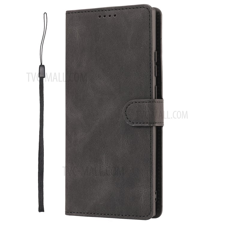 TPU + Matte PU Leather Phone Protective Shell with Wallet and Stand for Samsung Galaxy Note20 Ultra/Note20 Ultra 5G - Black-3