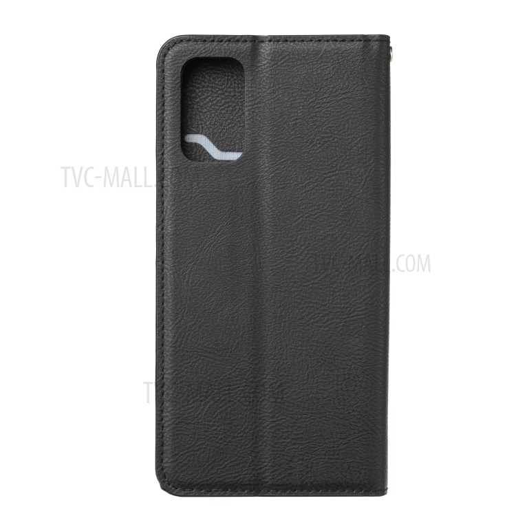 Auto-absorbed Leather Wallet Stand Protective Cover for Samsung Galaxy S20 FE/S20 Fan Edition/S20 FE 5G/S20 Fan Edition 5G - Black-3
