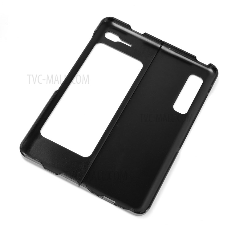 PU Leather Coated PC Phone Cover for Samsung W20 5G / Galaxy Fold 5G / Galaxy Fold - Grey-4