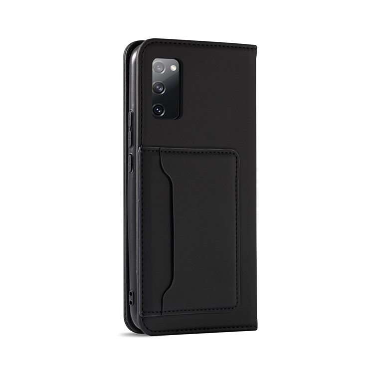 Custodia In Pelle Silicone Liquido Tocco Per La Galassia S20 FE / S20 Edizione Ventilatore / Ventilatore Edizione S20 FE 5G / 5G S20 - Nero-3