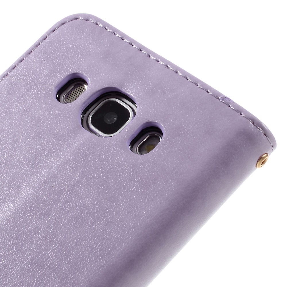 Butterfly Leather Wallet Flip Case for Samsung Galaxy J5 (2016) - Purple-6