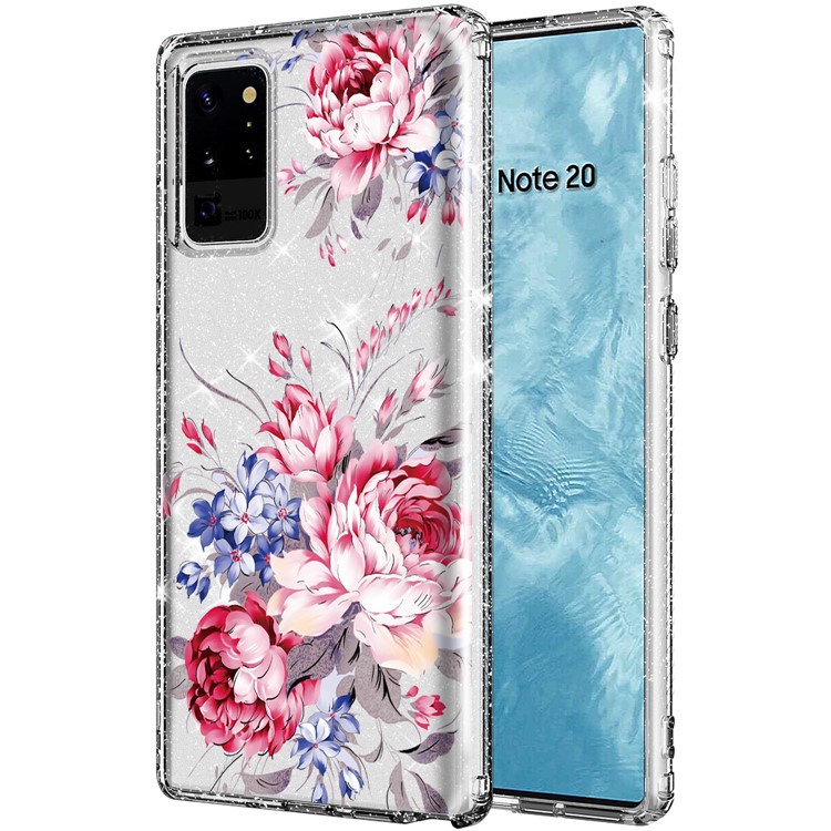 Чулпленый Чехол Для Телефона С Рисунком Печать Для Samsung Galaxy Note 20 Ultra / Note 20 Ultra 5G - Великолепные Расцветы-1