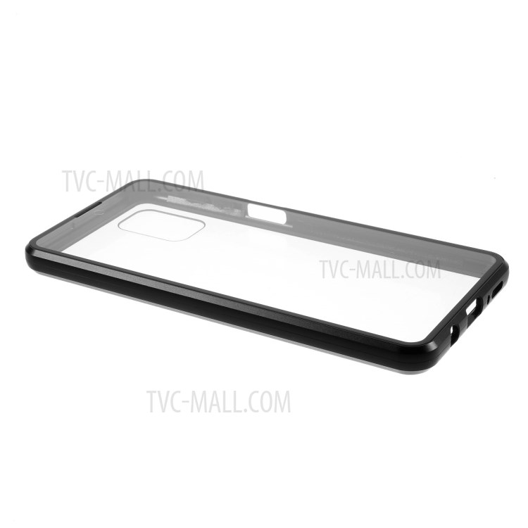 Double-sided Tempered Glass + Magnetic Adsorption Metal Frame Protection Phone Cover for Samsung Galaxy M51 - Black-6