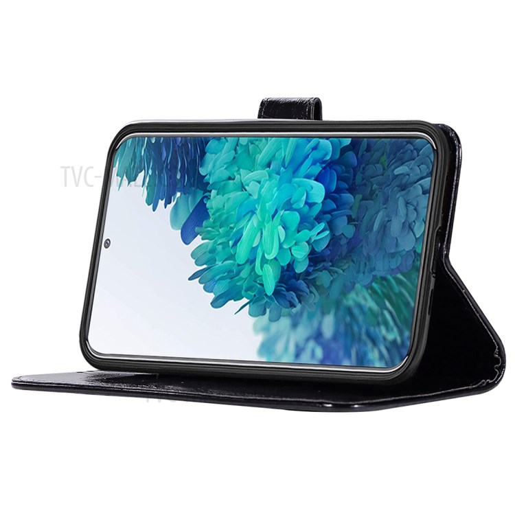 Wallet Stand Leather Vintage Style Cell Phone Cover Case for Samsung Galaxy S20 FE/S20 Fan Edition/S20 FE 5G/S20 Fan Edition 5G/S20 Lite - Black-4