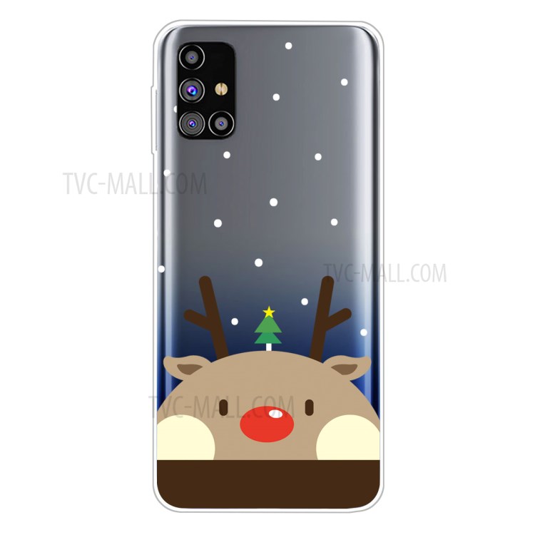IMD Christmas Pattern TPU Phone Case for Samsung Galaxy M51 - Moose-1