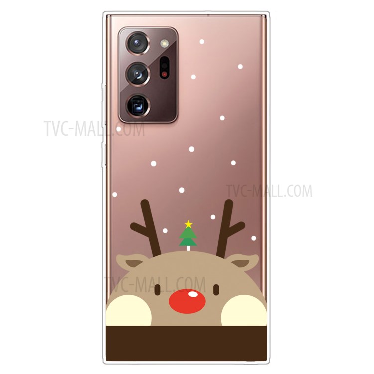 Christmas Style Pattern Printing TPU Phone Cover for Samsung Galaxy Note20 Ultra/Note20 Ultra 5G - Cute Elk-1