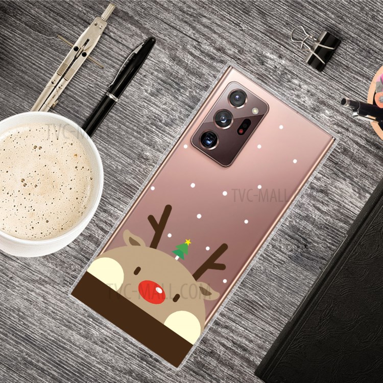 Christmas Style Pattern Printing TPU Phone Cover for Samsung Galaxy Note20 Ultra/Note20 Ultra 5G - Cute Elk-2