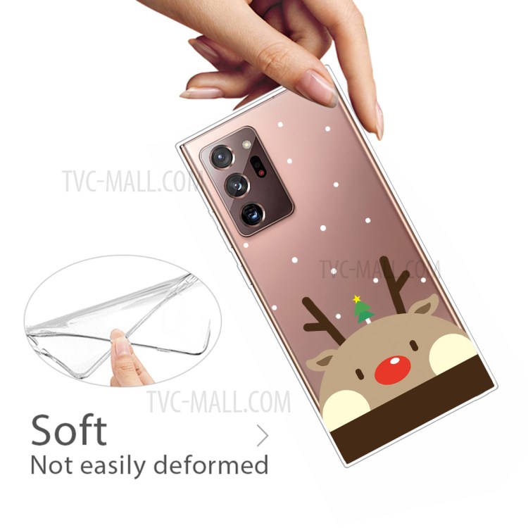 Christmas Style Pattern Printing TPU Phone Cover for Samsung Galaxy Note20 Ultra/Note20 Ultra 5G - Cute Elk-3