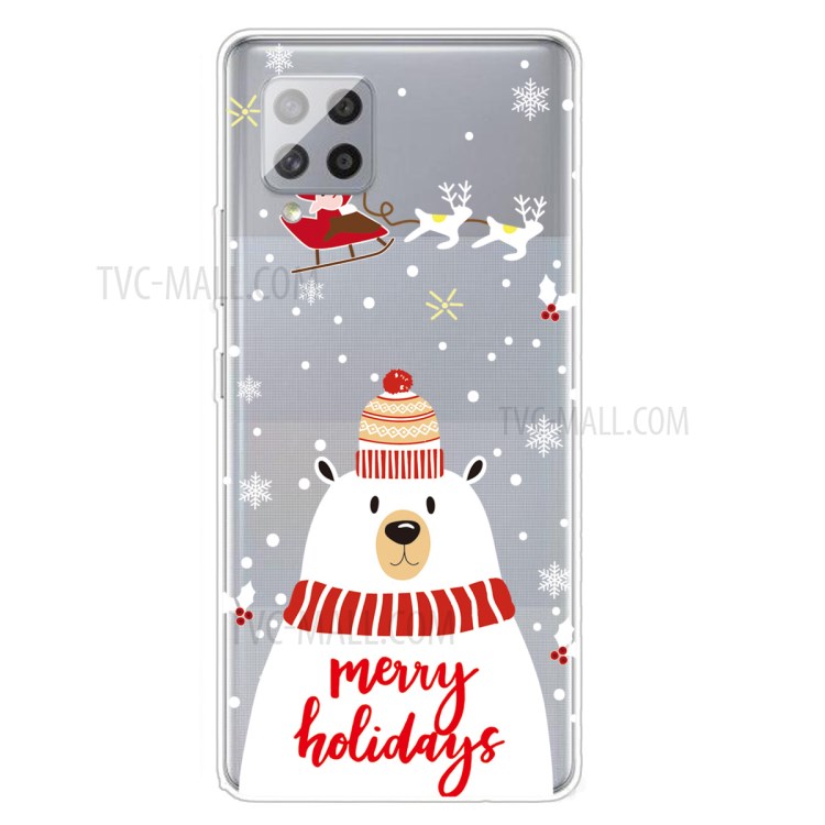 Christmas Style Pattern Printing TPU Phone Shell for Samsung Galaxy A42 5G - Style A-1