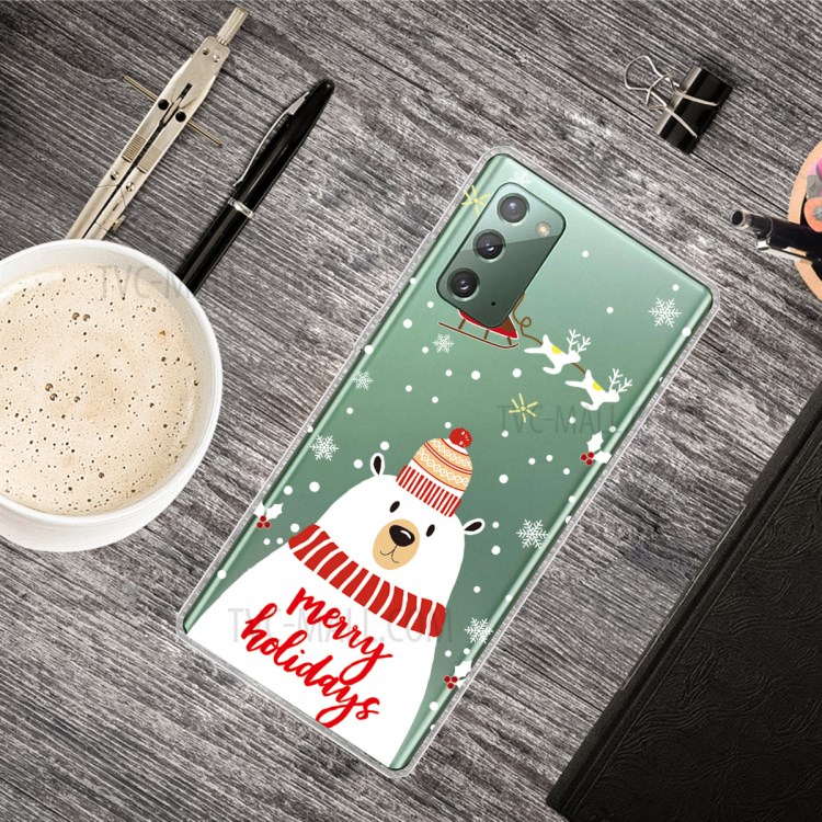 Christmas Style Pattern Printing TPU Phone Casing for Samsung Galaxy Note 20/Note 20 5G - Style A-2