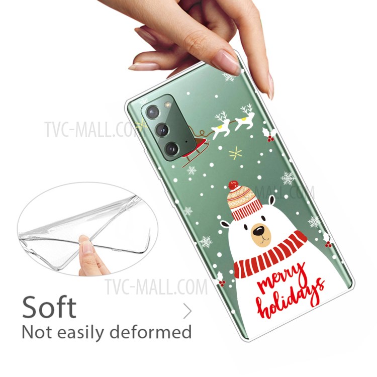 Christmas Style Pattern Printing TPU Phone Casing for Samsung Galaxy Note 20/Note 20 5G - Style A-3