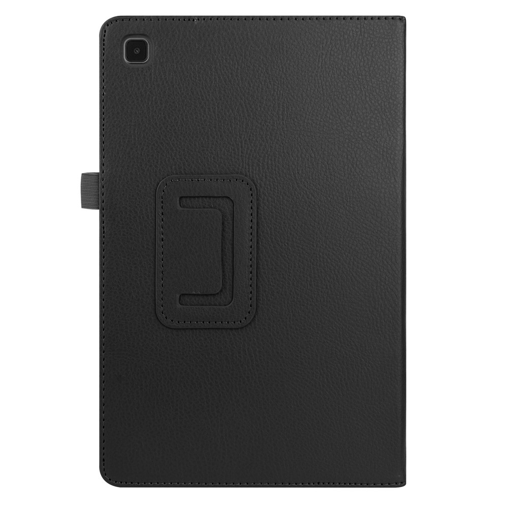 Para Samsung Galaxy Tab A7 10.4 (2020) Litchi Texture Cuero Case Con Cubierta Del Teléfono de Stand - Negro