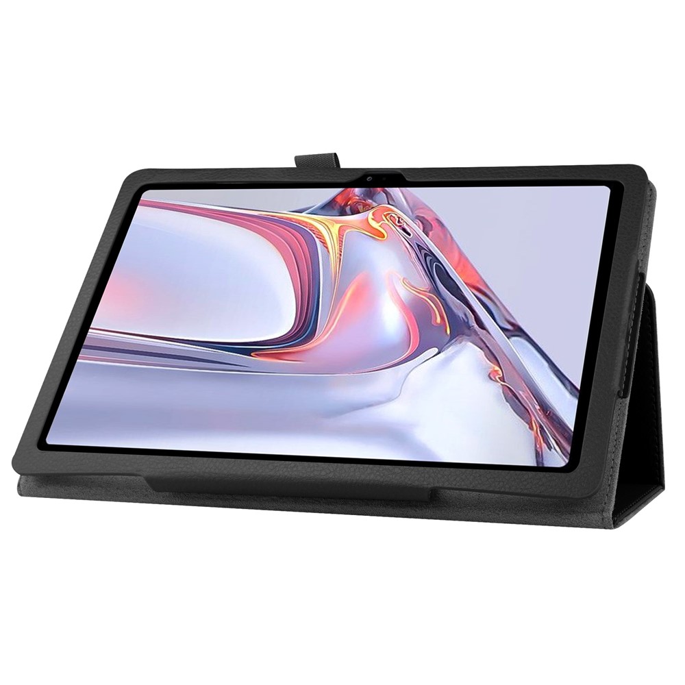 Litchi Texture Leather Tablet Case with Stand for Samsung Galaxy Tab A7 10.4 (2020) - Black-5