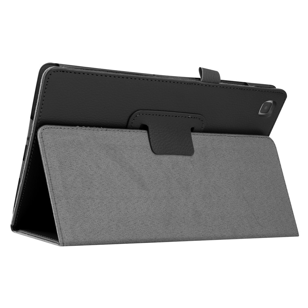 Pour Samsung Galaxy Tab A7 10.4 (2020) Étui de Tablette en Cuir de Texture Litchi Avec Couverture Téléphonique du Support - le Noir