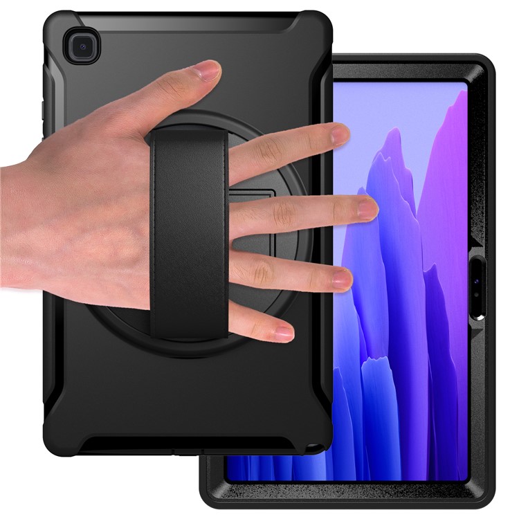 360 ° Schwenkbar Kippständer PC + TPU Mit Stiftschlitzoberteil Für Samsung Galaxy Tab 10.4 A7 (2020) - Schwarz-14