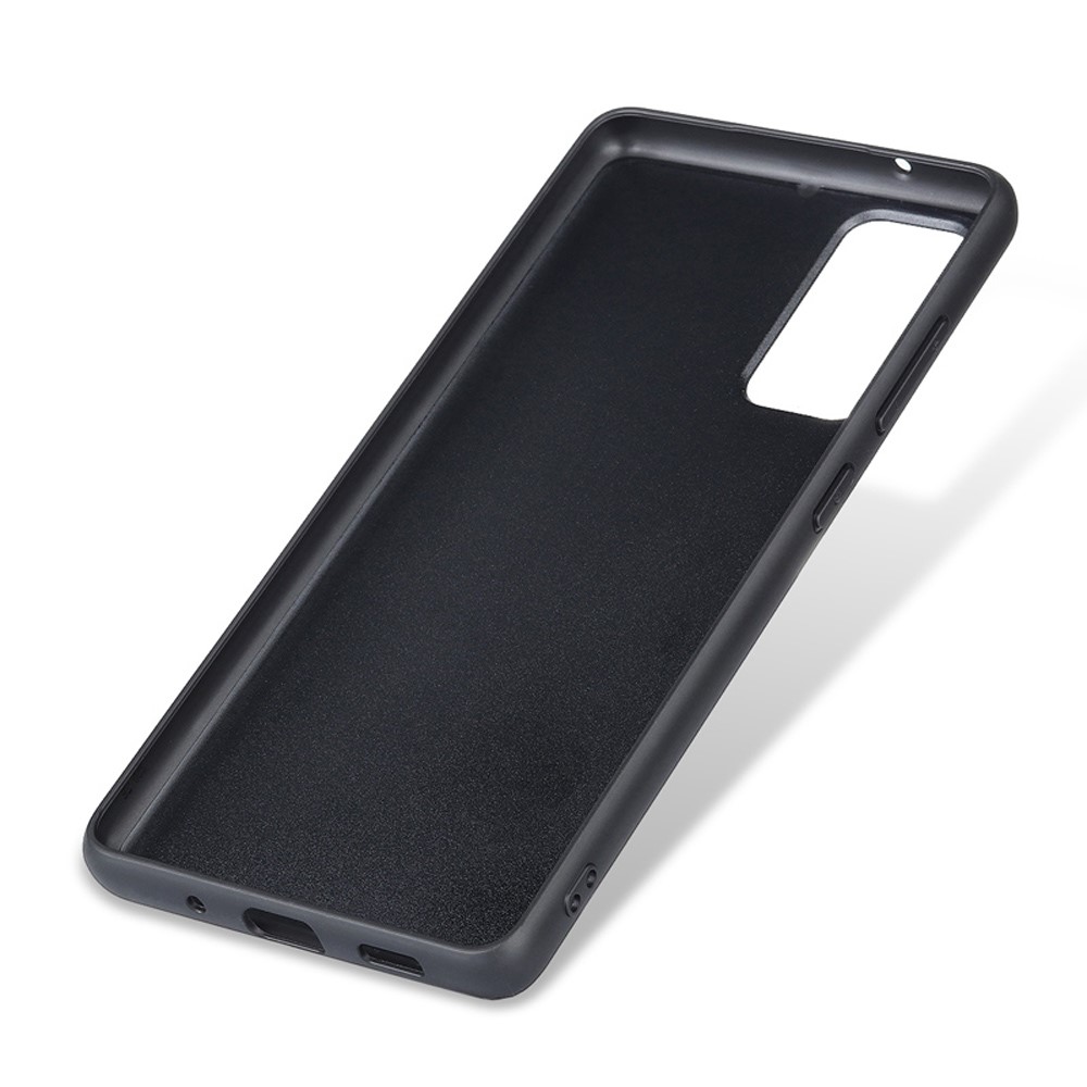 Genuine Leather Coated TPU + PC Shell for Samsung Galaxy S20 FE/S20 Fan Edition/S20 FE 5G/S20 Fan Edition 5G - Black-3