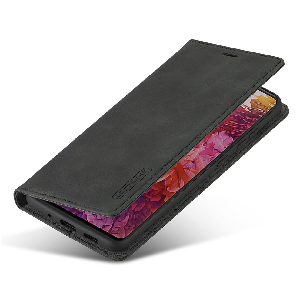 LC. IMEEKE TPU + PU Cuero Auto-absorbida Cáscara Protectora Del Teléfono Magnético Para La Galaxia S20 FE / S20 Edición Ventilador / S20 FE 5G / S20 Edición Ventilador Lite 5G / S20 - Negro-13