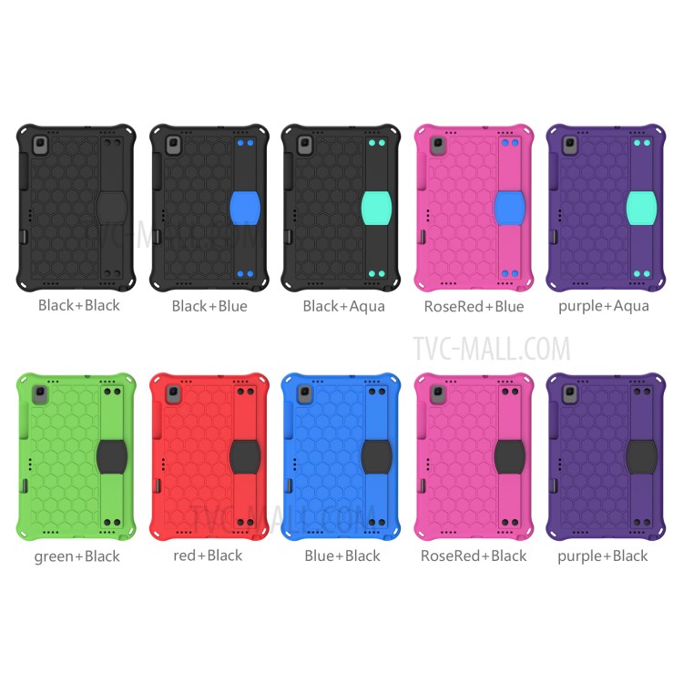 Honeycomb Texture Protector EVA Phone Case for Samsung Galaxy Tab S6 Kickstand Cover - Black-4