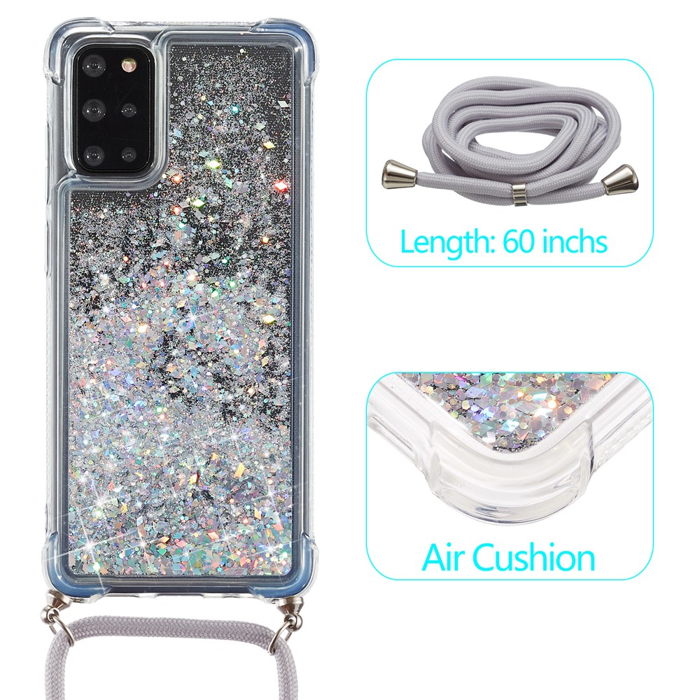Quicksand TP Case with Lanyard for Samsung Galaxy S20 FE/S20 Fan Edition/S20 FE 5G/S20 Fan Edition 5G - Grey-2