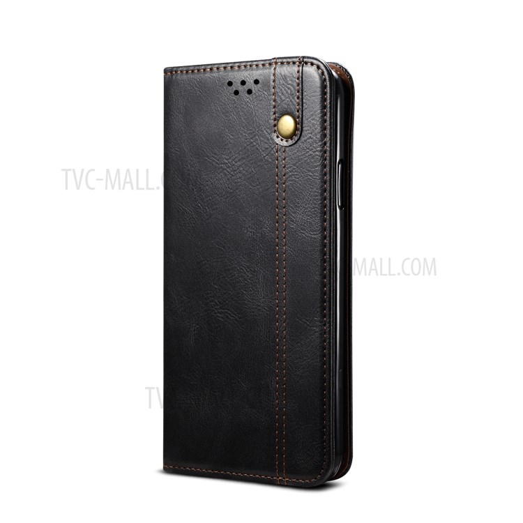 Leisure Style Waxy Crazy Horse Texture Phone Leather Cover Shell for Samsung Galaxy S20 Plus/S20 Plus 5G - Black-2