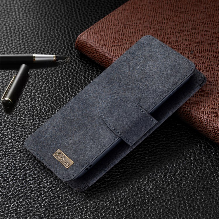 Detachable 2 in 1 Matte Surface Leather Wallet Stand Cell Phone Cover Case for Samsung Galaxy A40 - Black-7