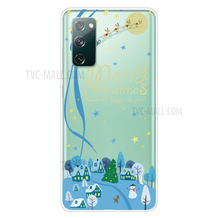 Christmas Theme Pattern Printing TPU Case for Samsung Galaxy S20 FE/S20 Fan Edition/S20 FE 5G/S20 Fan Edition 5G - Christmas in Town-1