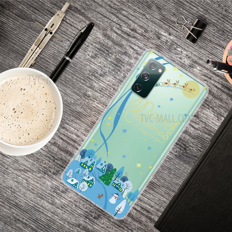 Christmas Theme Pattern Printing TPU Case for Samsung Galaxy S20 FE/S20 Fan Edition/S20 FE 5G/S20 Fan Edition 5G - Christmas in Town-2