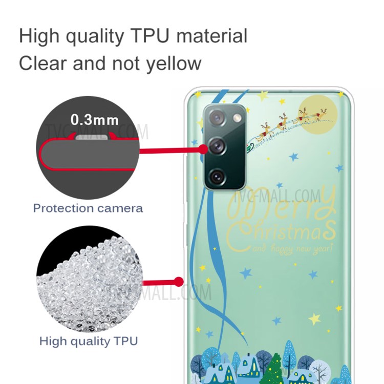 Christmas Theme Pattern Printing TPU Case for Samsung Galaxy S20 FE/S20 Fan Edition/S20 FE 5G/S20 Fan Edition 5G - Christmas in Town-4