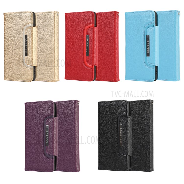 Litchi Texture Detachable 2-in-1 Magnet Leather Wallet Phone Protection Shell for Samsung Galaxy Note20 5G / Galaxy Note20 - Black-6