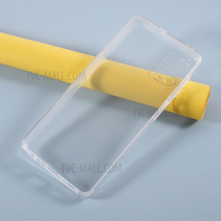 Full Coverage Front PET+TPU Frame+Acrylic Back Clear Phone Case for Samsung Galaxy M51-2