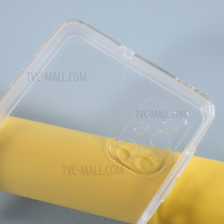 Full Coverage Front PET+TPU Frame+Acrylic Back Clear Phone Case for Samsung Galaxy M51-3