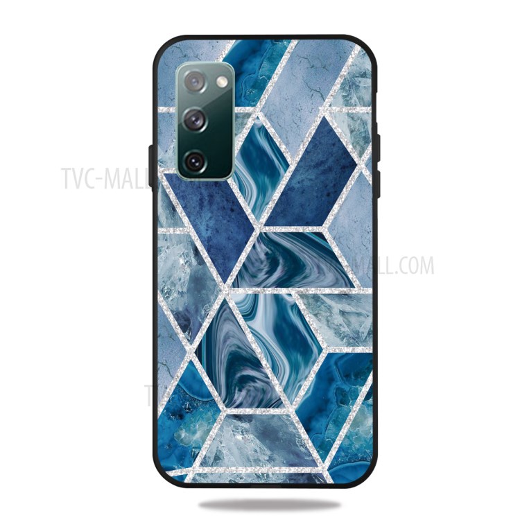 Matte Black TPU Case for Samsung Galaxy S20 FE/S20 Fan Edition/S20 FE 5G/S20 Fan Edition 5G Fashion Marble Texture - Style A-1