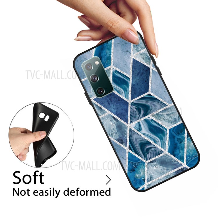 Matte Black TPU Case for Samsung Galaxy S20 FE/S20 Fan Edition/S20 FE 5G/S20 Fan Edition 5G Fashion Marble Texture - Style A-3