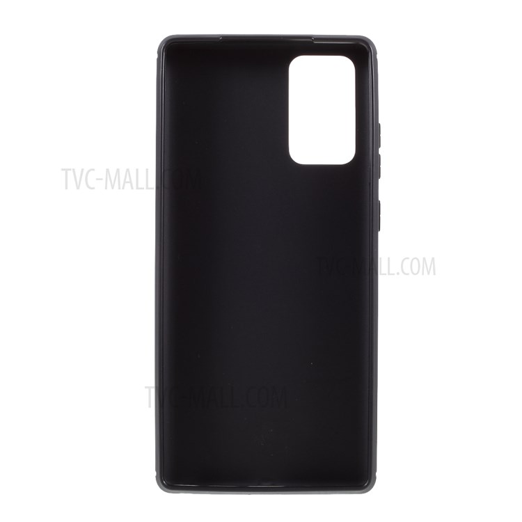 Soft TPU Carbon Fiber Texture Protective Phone Case for Samsung Galaxy Note20/Note20 5G - Black-3