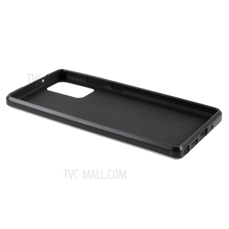Soft TPU Carbon Fiber Texture Protective Phone Case for Samsung Galaxy Note20/Note20 5G - Black-6
