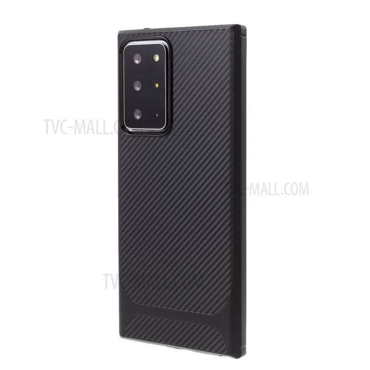 Carbon Fiber Texture Soft TPU Protective Phone Case for Samsung Galaxy Note20 Ultra/Note20 Ultra 5G - Black-2