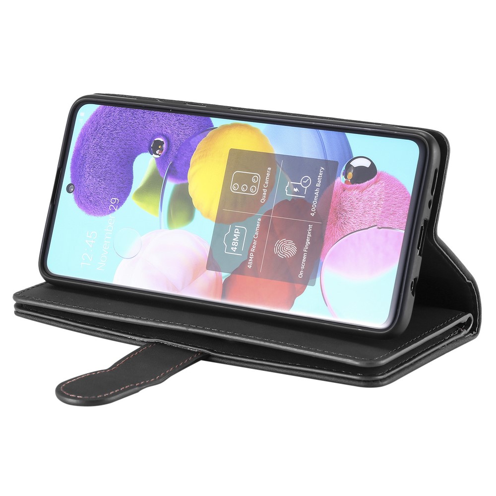 Zipper Pocket 9 Card Slots Leather Wallet Case for Samsung Galaxy S20 FE/S20 Fan Edition/S20 FE 5G/S20 Fan Edition 5G - Black-7