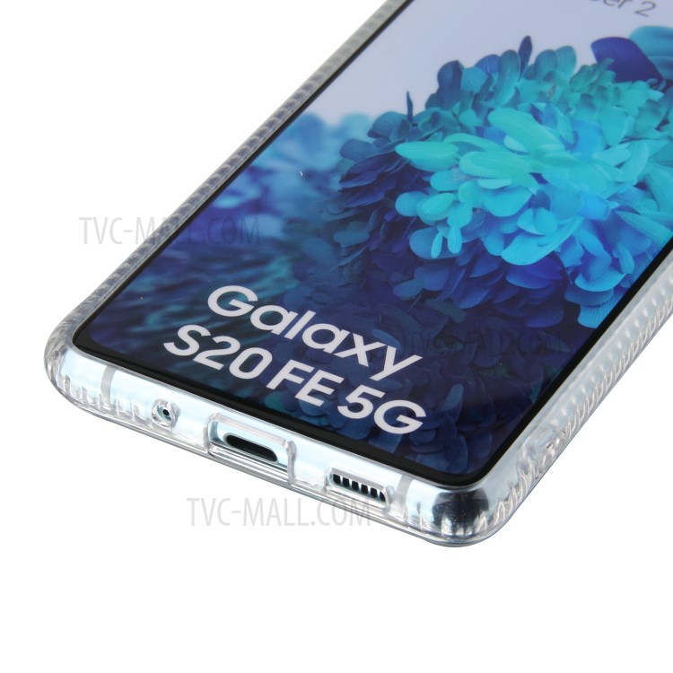TPU + Acylic Marble Pattern Printing Phone Cover Case for Samsung Galaxy S20 FE/S20 Fan Edition/S20 FE 5G/S20 Fan Edition 5G/S20 Lite - Sky Blue-7