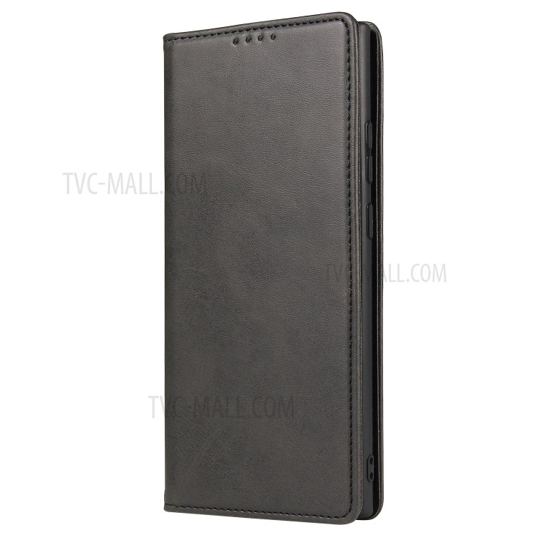Business Style Auto-absorbed Leather Wallet Mobile Phone Case for Samsung Galaxy Note20 Ultra 5G / Galaxy Note20 Ultra - Black-2