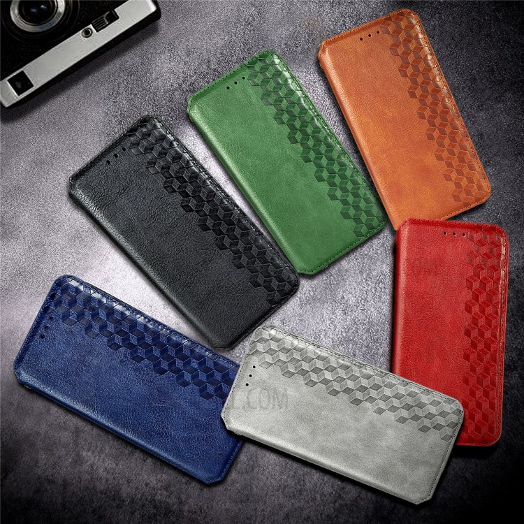 Fashionable Diamond Effect Leather Phone Auto-Absorbed Cover Case for Samsung Galaxy Note 20/Note 20 5G - Black-19